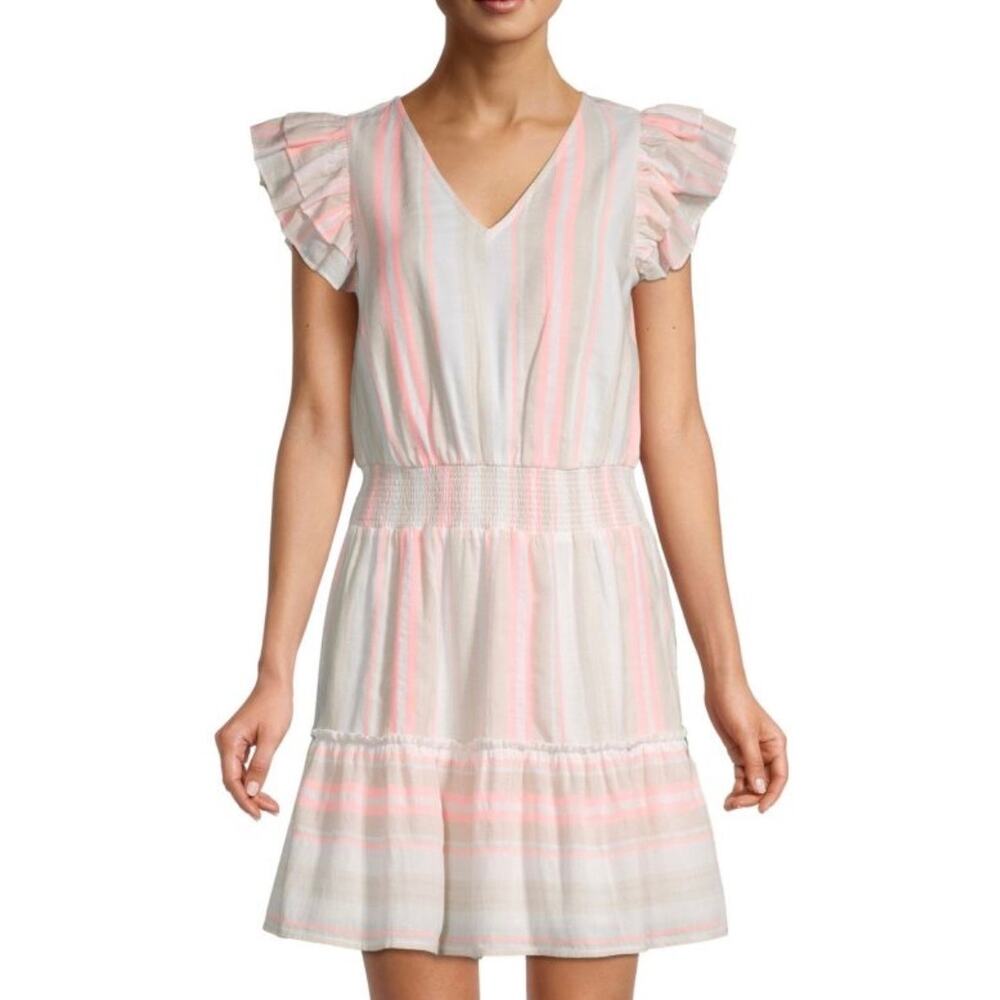 🌟VINEYARD VINES STRIPE TIERED MINI-DRESS